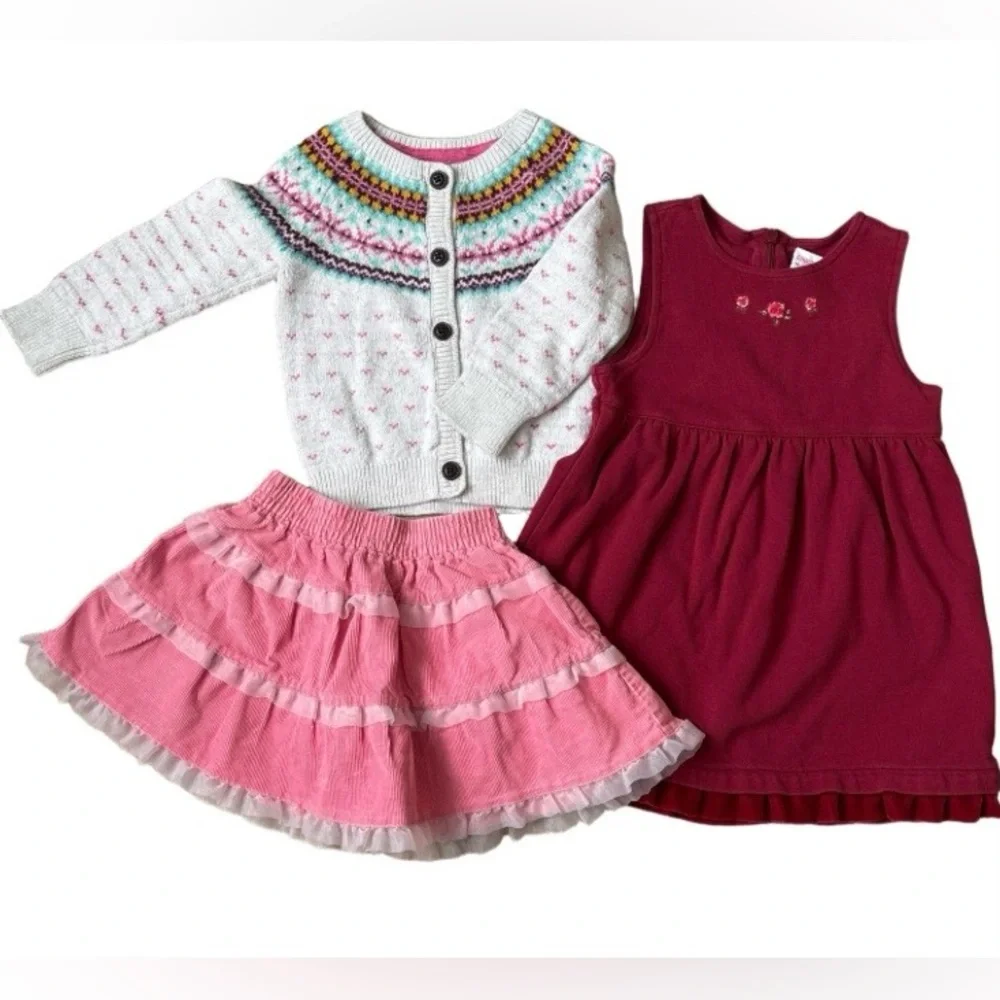 Three pieces 18-24 Month Girls Clothing Gymboree, L.O.G.G. (H&M) Kiks Soft Girl